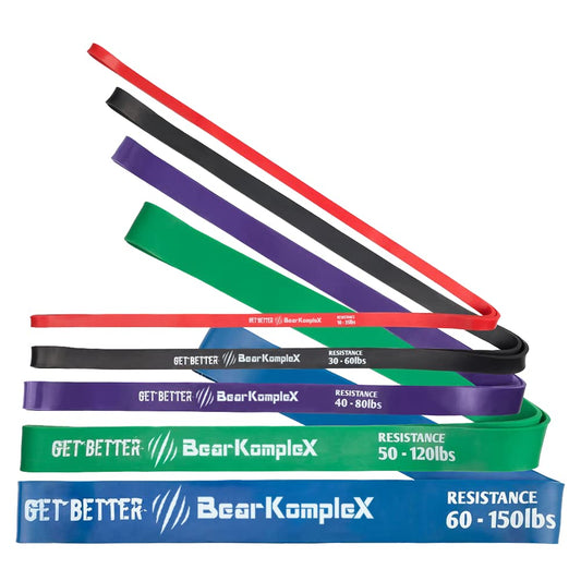 Bear KompleX Workout Looped Resistance Bands, Best for Pullups or Stretch Assist, Durable for Home, Gym, Physical Therapy, Crossfit, Mobility, and Strength Training, Buy a Single Band or Variety Set