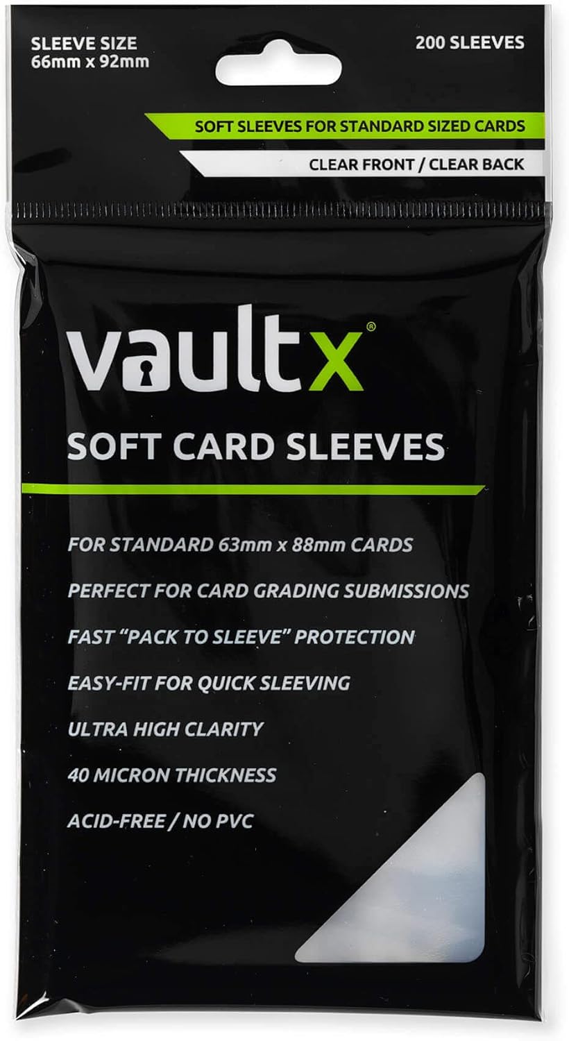 Vault X Trading Card Holders - 200 Semi-Rigid & 200 Penny Sleeves | Durable Protection for Collectibles