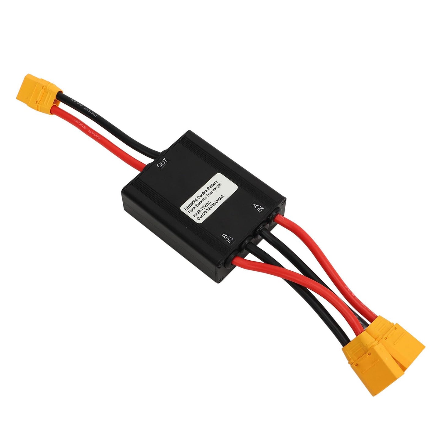 VGEBY Dual Battery Adapter, 60A High Current Capacity Electric Battery Interface, Electric Battery Interface, Discharge Balancer for Electric Tools, Drones, and Electronics