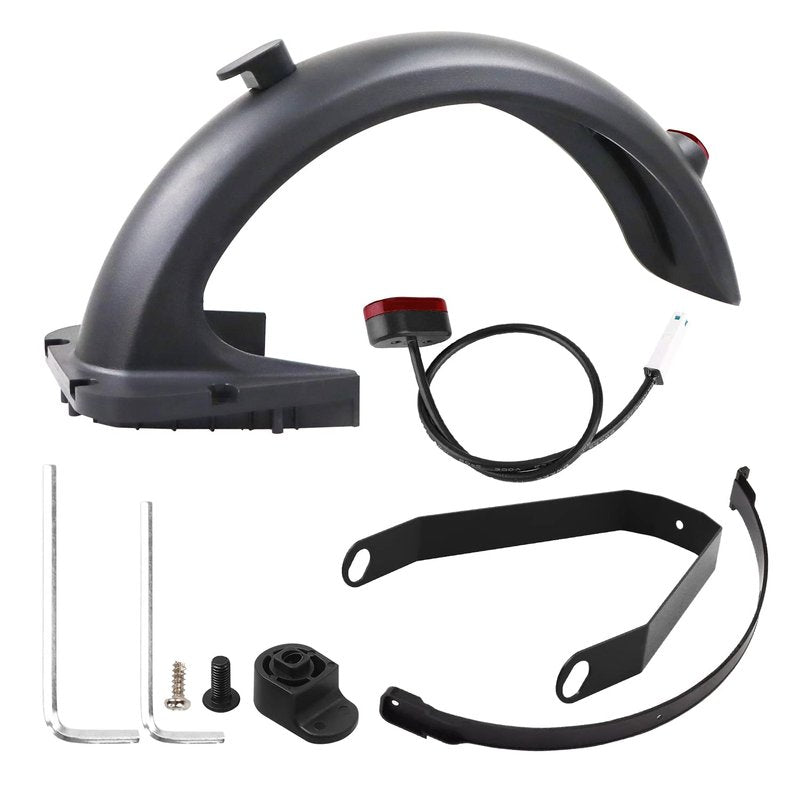 Yungeln Rear Fender Accessories Includes Rear Fender + Bracket + LED Taillight Compatible with Segway Ninebot Max G30 / Max G30 E/LP Electric Scooter Accessories