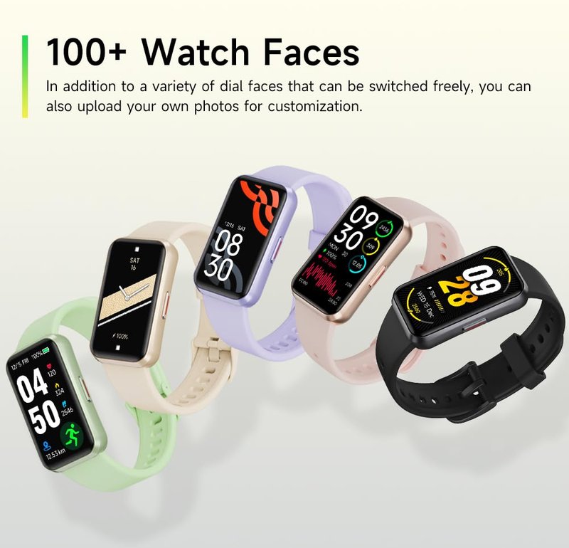 USMECBL Fitness Trackers,Blood Oxygen Heart Rate Sleep Monitor,Smart Band 24/7 Health Monitoring,Calorie Pedometer Steps Counter Activity watchs/Notifications for iOS/Android
