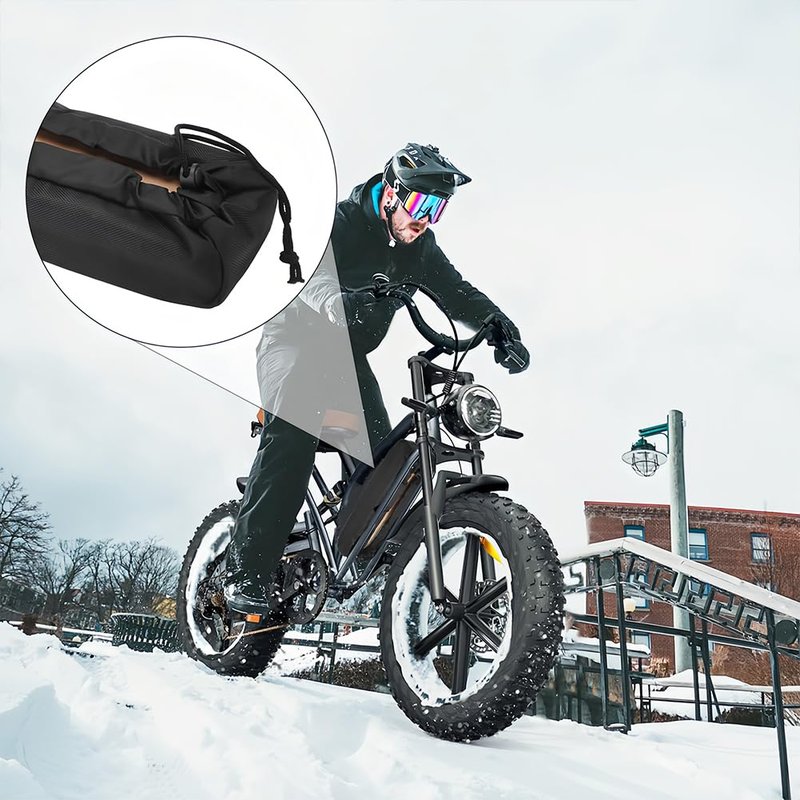 Joyzan Ebike Battery Cover, Waterproof Electric Bicycle Battery Protector Bag Liion Protective Dustproof Anti Mud Frame Case Lithium Protection Accessories Weather Resistant Scratches Rain Snow
