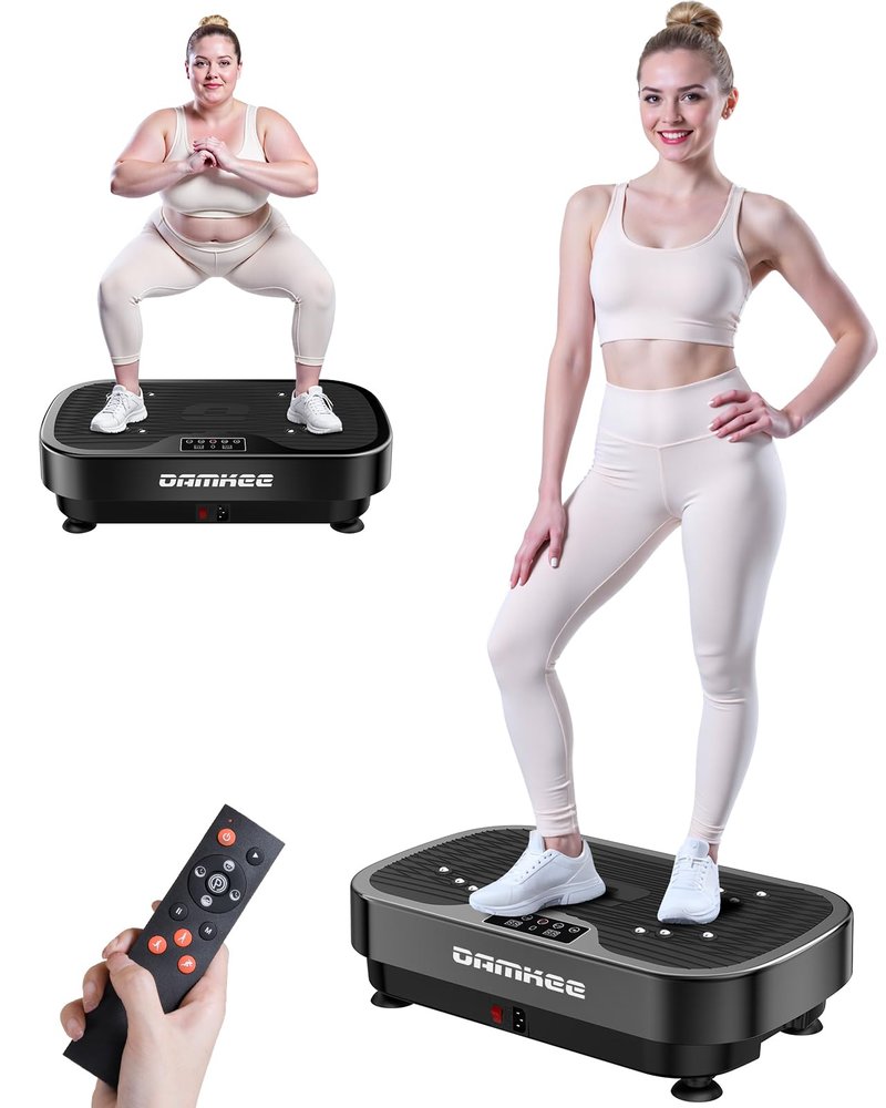 Vibrating Board Exercise Machine, 9 Modes Vibration Platform for Lymphatic Drainage, 3D Upgraded Vibrating Board for Weight Loss, Home Body Fitness Equipment (Purple) (White)
