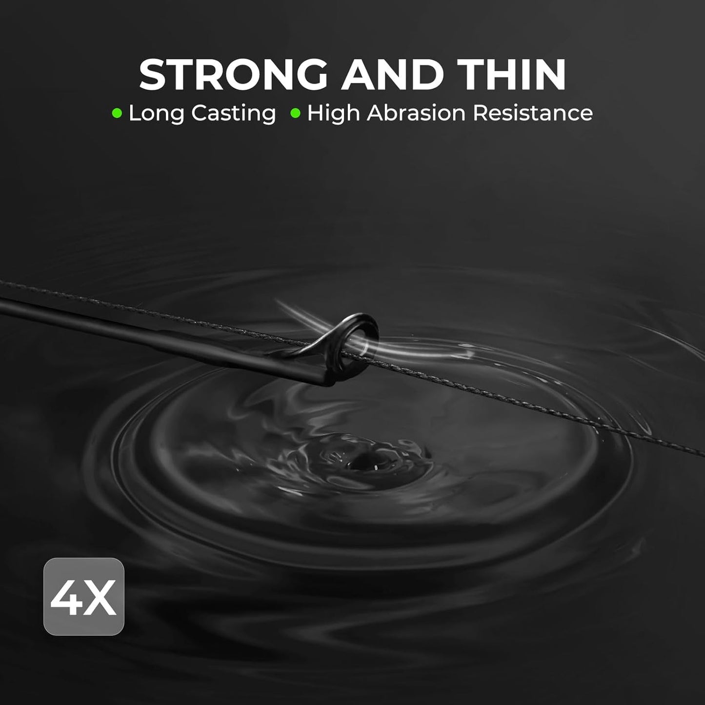 KastKing Superpower ColorShield Braided Fishing Line - Colorfast, Smooth & Strong 100% UHMWPE Fiber | 300 Yards, High Abrasion Resistance