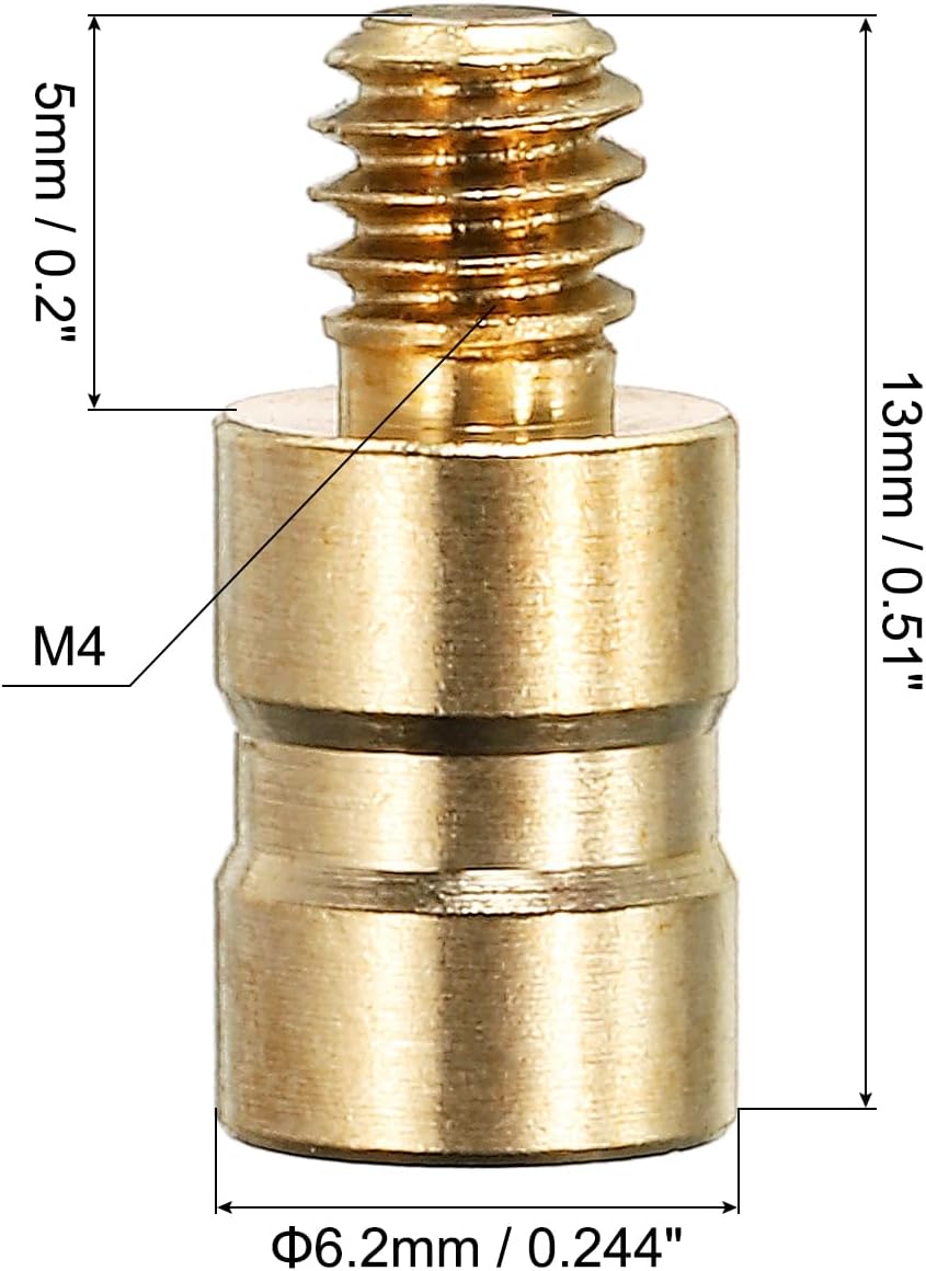Archery Arrow Insert - Brass Weight Bolt for Field Points | Durable and Precision-Fit