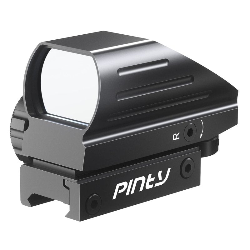 Pinty Red Green Reflex Rifle Scope Dot Sight 4 Different Reticles Black