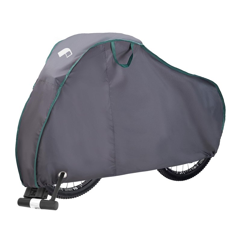M Size Bike Cover, Covers Outdoor Storage Waterproof 2 Bikes, Bicycle Cover Sun Protection, 420D Heavy Duty Fabric Bike Tarp