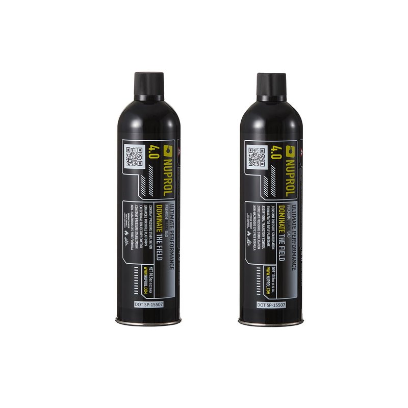 Lancer Tactical Nuprol 4.0 Ultimate Strong 16kg/224 PSI Black Airsoft Green Gas 1000ml-Two Pack