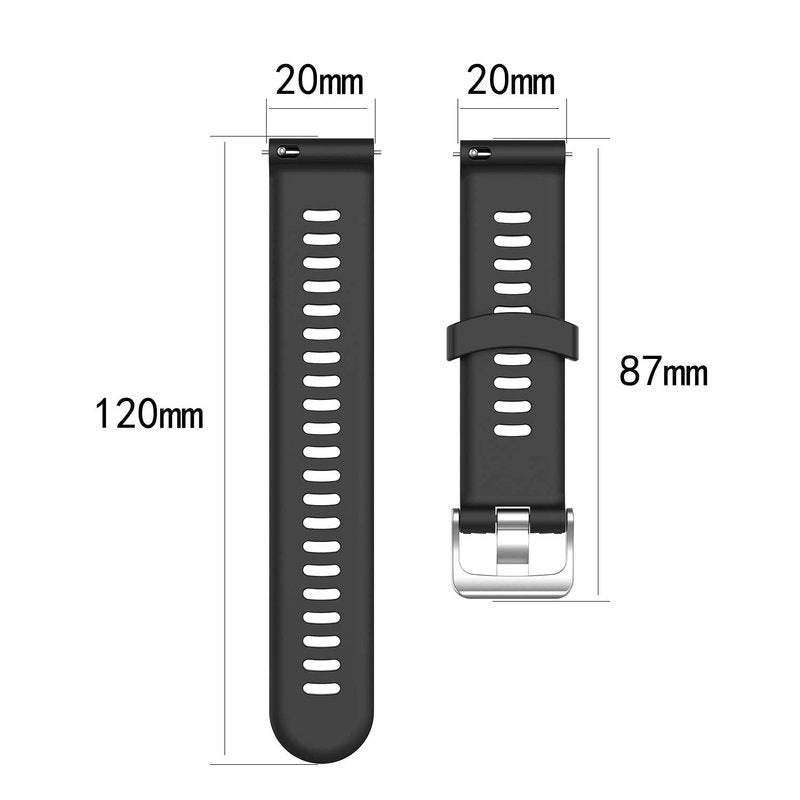 Band for Garmin Forerunner 245, Soft Silicone Replacement Band for Garmin Forerunner 645 (No Tracker, Replacement Bands Only)