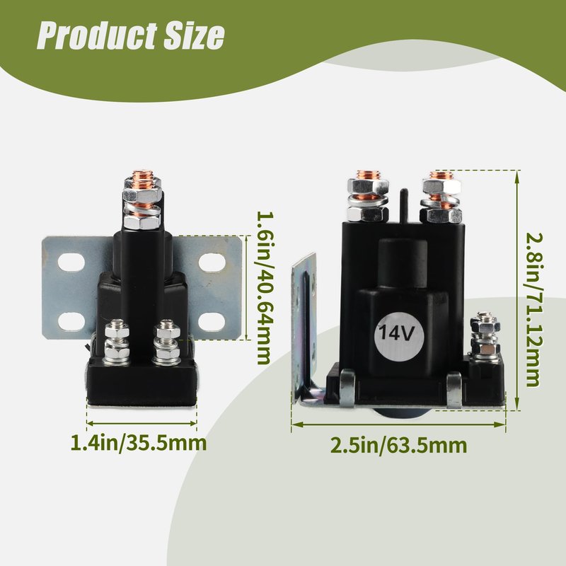 RETEPIF 14V Golf Cart Solenoid 200A 4 Terminal for 1994-Up EZGO TXT Gas，200A TXT OEM #27153-G01, 27153G01, 612813