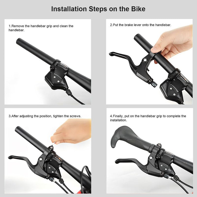CNC Bicycle Brake Lever, Mountain Bike Handlebar Brake Lever for MTB, Black …