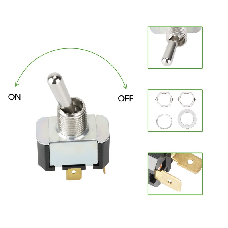 10L0L Golf Cart Electric Toggle Switch for Yamaha G19, G22, G29 Models - Tow Run Switch Replaces OEM # JU2-H2727-00-00