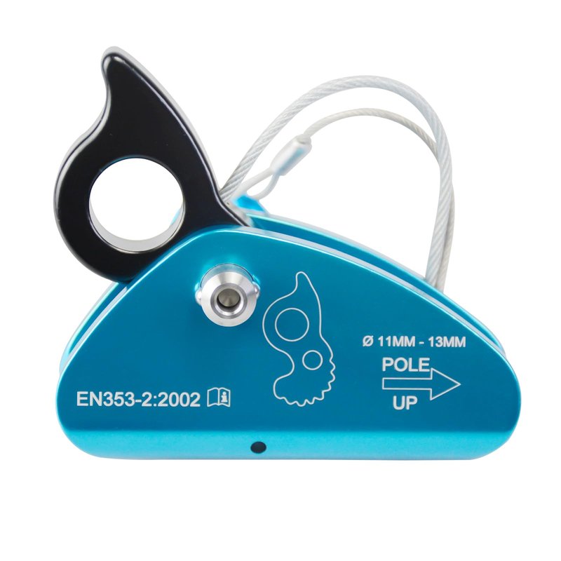 SEPEAK 15kN Detachable Rope Grab Ascender, Flip Line Adjuster,Grip Clamp,Fall Protection Belay Device for Rock Climbing,Tree Arborist,Climbing Rescue Caving, Mountaineering/Fit for 11~13 MM Rope/Blue