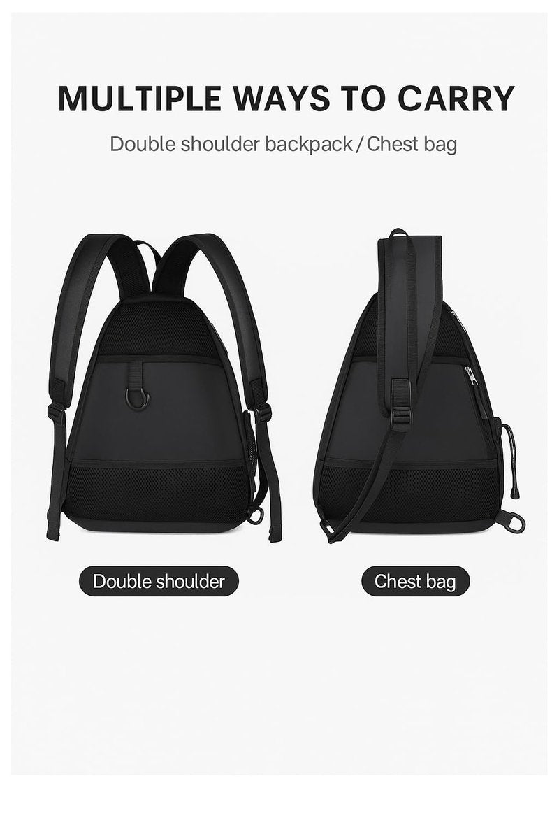 PowerFly Pickleball bag with Earphone Port, Multi-Pocket Design, Water Bottle Holder, Travel and Gym Bag (Grey)