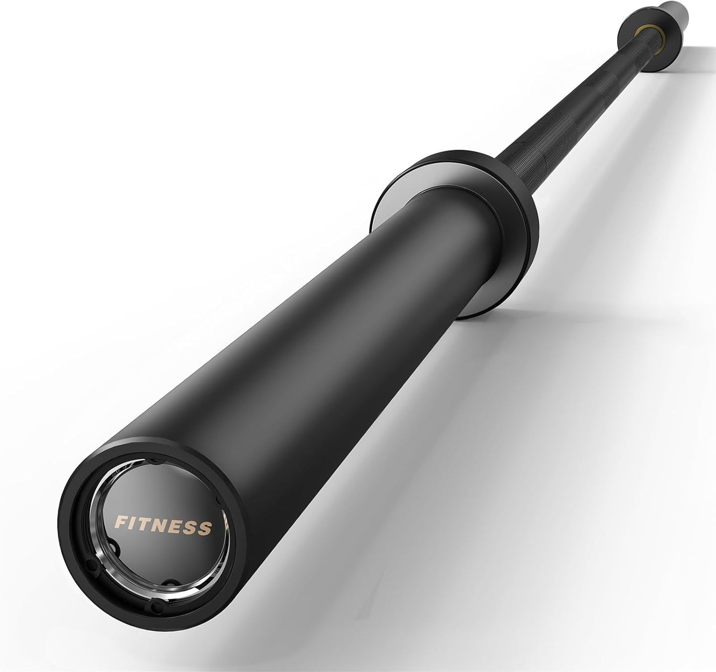 PAPABABE 7FT Olympic Barbell - 45 lb Weight Capacity | 1000-1500 lbs with Moderate Knurling for Squats, Curls, Deadlifts