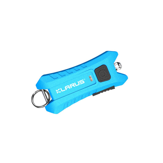 klarus Mi2 Mini LED Keychain Flashlights, Super Lightweight & Small Rechargeable 40 Lumens EDC Flash Light with Built-in Battery and USB Cable(Blue)