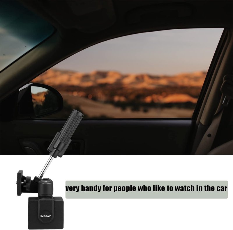 SVBONY Car Window Mount - Adjustable Clamp for Spotting Scope, Monocular, Binocular, SLR Camera | Compact Design