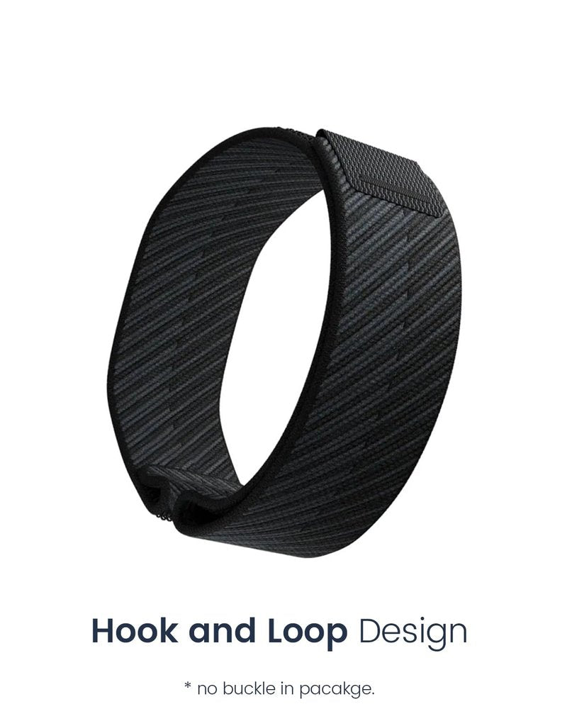 BlikWyt Elastic Loop Nylon Band Compatible with Polar loop, Adjustable Sport Braided Replacement Wrist Strap for Women Men (Black)