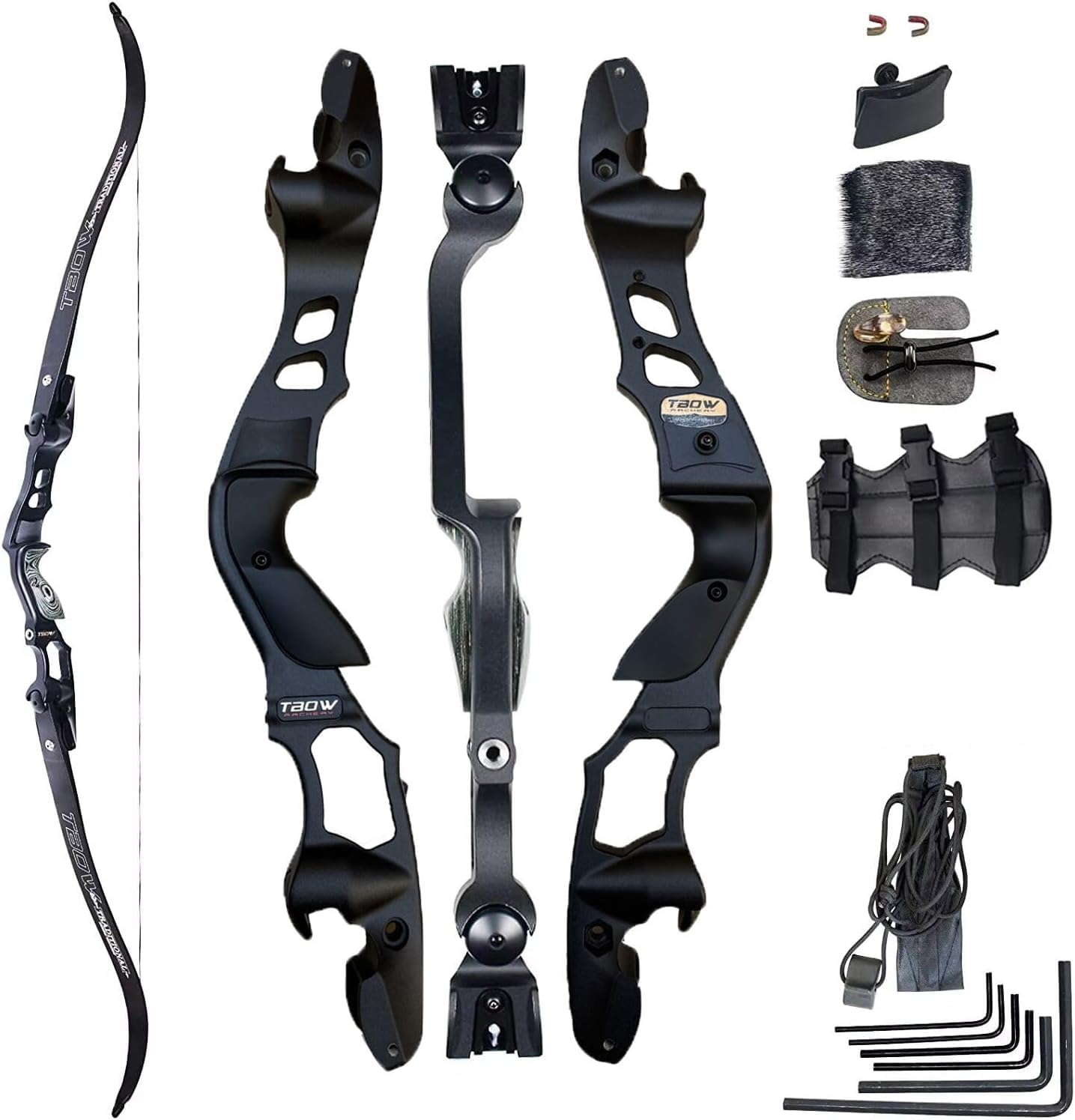 TBOW 62” ILF Recurve Bow with Gordon Limbs 30-60Lbs for Adult Archery Competition Athletic Right Hand (40Lbs)