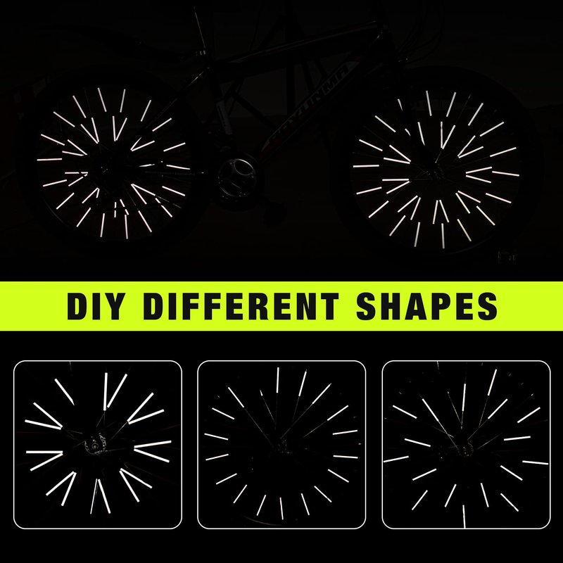 PSLER 36 PCS Spokes Reflectors - Spoke Skin Spoke Covers Trim Wrap Cover Decoration Protector Pipe Motorcycle Motocross Pit Dirt Bike