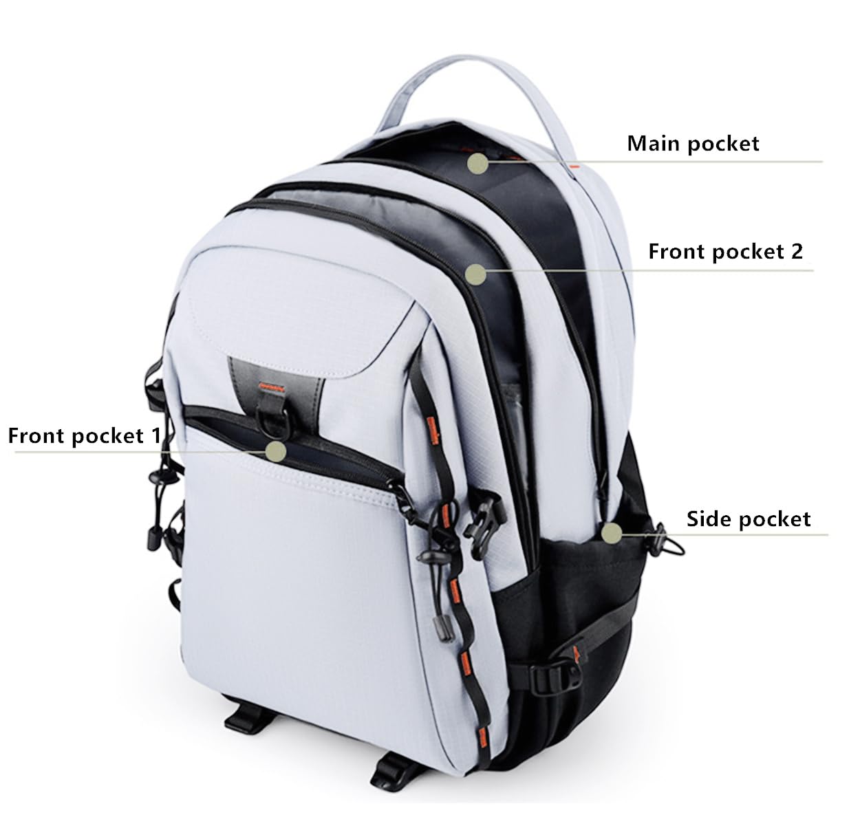 GuaShuo Sport Backpack - Multifunctional Sports Bag for Tennis, Badminton, Basketball etc, With shoe compartment (501-mbai)