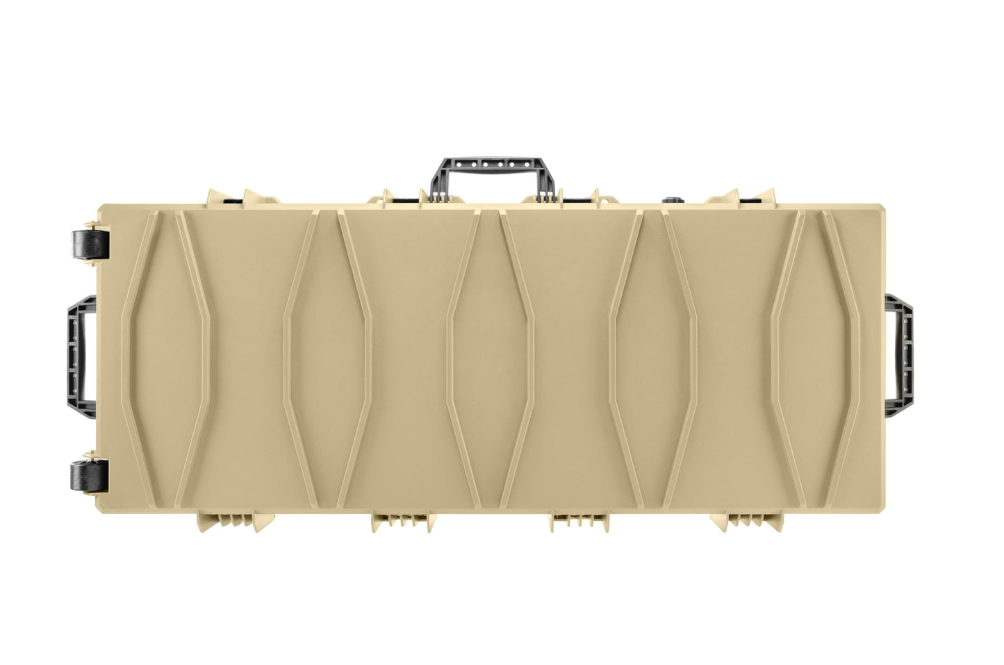 Eylar 48 Inch Intact Series Rolling Hard Rifle Case, Lightweight and Durable Stacker Design with Foam (Tan)