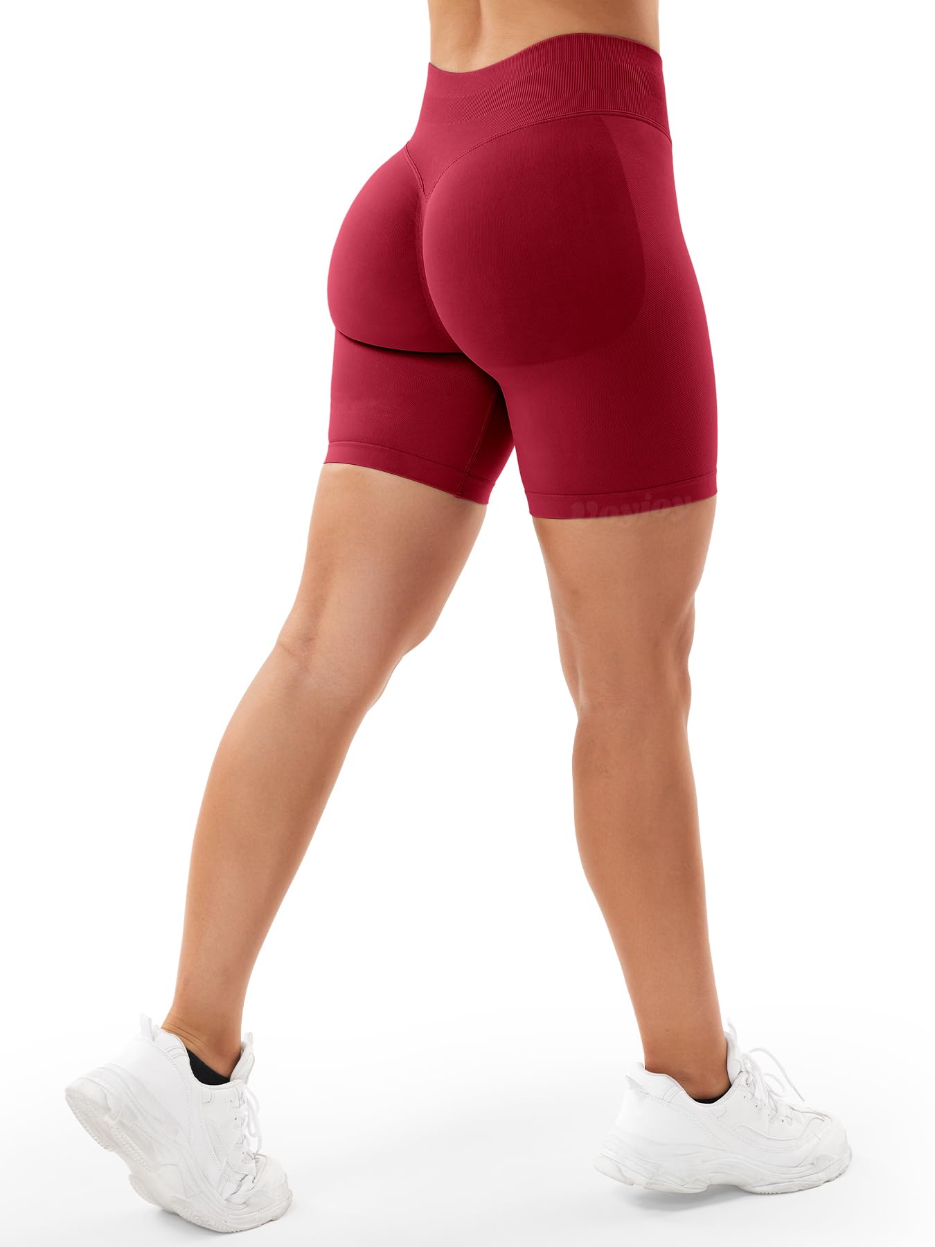 VOYJOY Women Workout Impact Shorts 2.5"/ 3.6"/ 4.5"/ 6" Scrunch Butt Lifting Gym Seamless Booty Biker Shorts