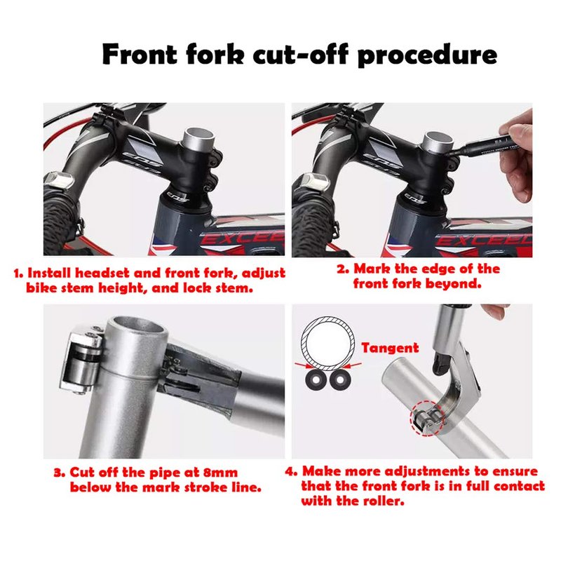 Farbetter Bicycle Tube Cutter, Mountain Bike Front Tube Cutting Tool, Bike Front Head Fork Handlebar Tube, Seat Post Cutter, 6-42mm/ 4-30mm Open Caliber with a Spare Blade (Silver)