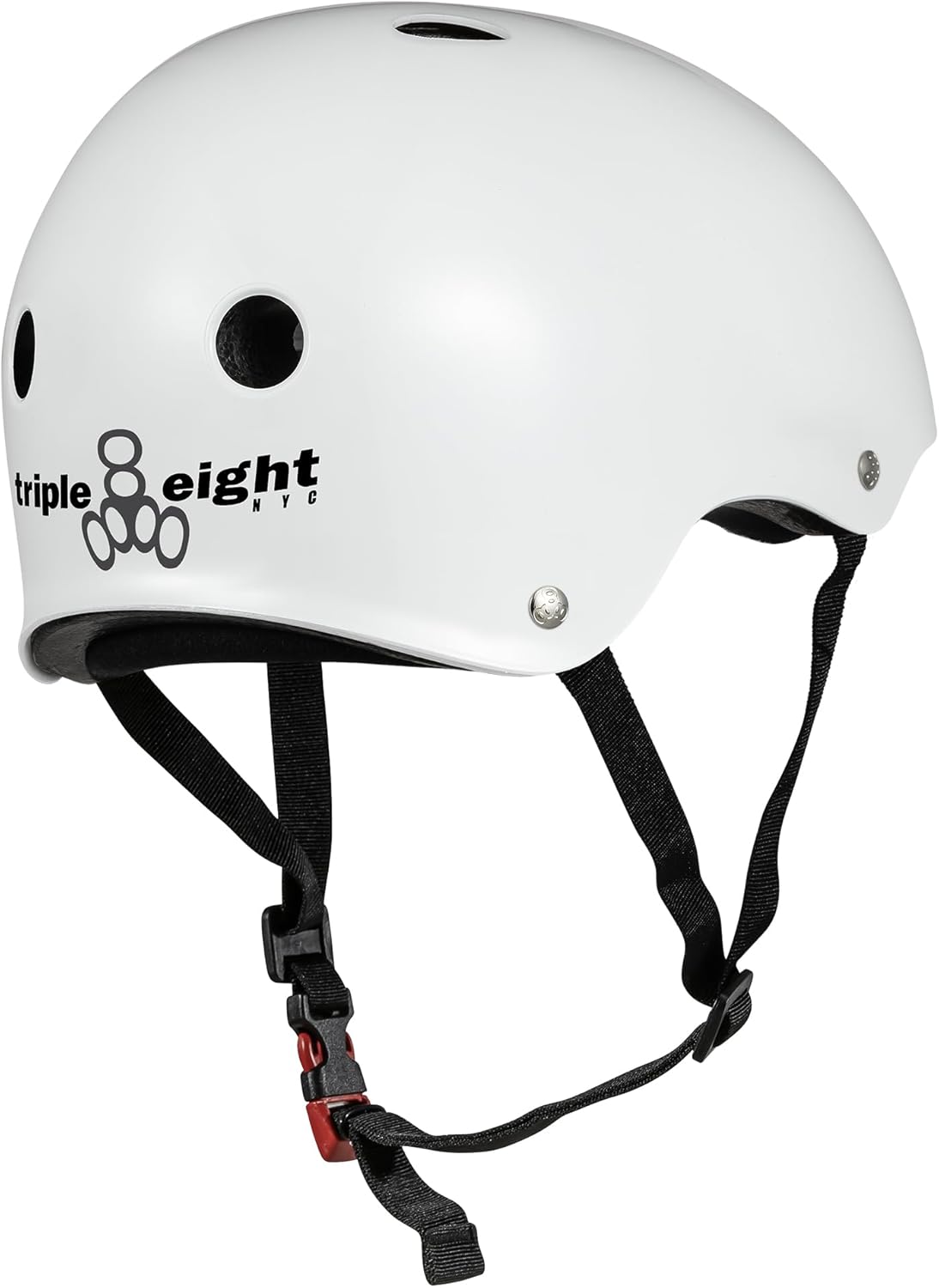 Triple Eight Sweatsaver Helmet - Certified Safety Gear for Skateboarding, BMX, Roller Derby | Adjustable Fit, Multiple Colors