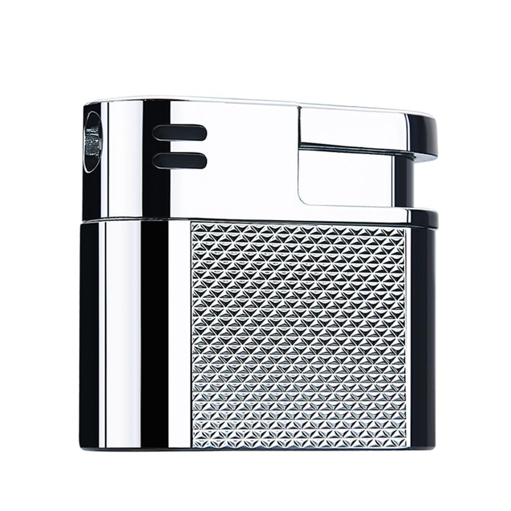 Laicengo Vintage Trench Lighter, Cool Copper Lighter, Butane Refillable Lighters, Soft Flame Lighters for Men Husband (Fuel Not Included)
