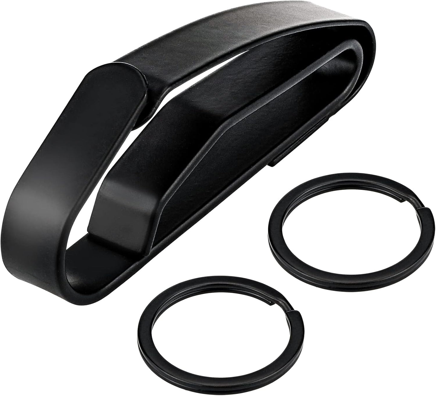 Duty Belt Key Holder - Quick Release Key Clip, Stainless Steel with 4 Keyrings | Fits Up to 2.25 Inch Belt