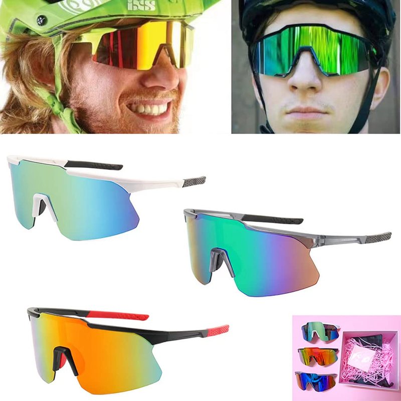 HPLRZXI 3 pairs sports sunglasses Baseball sunglasses for Men Women Youth Baseball Fishing motorcycle Running skiing driving golf, UV Protection.