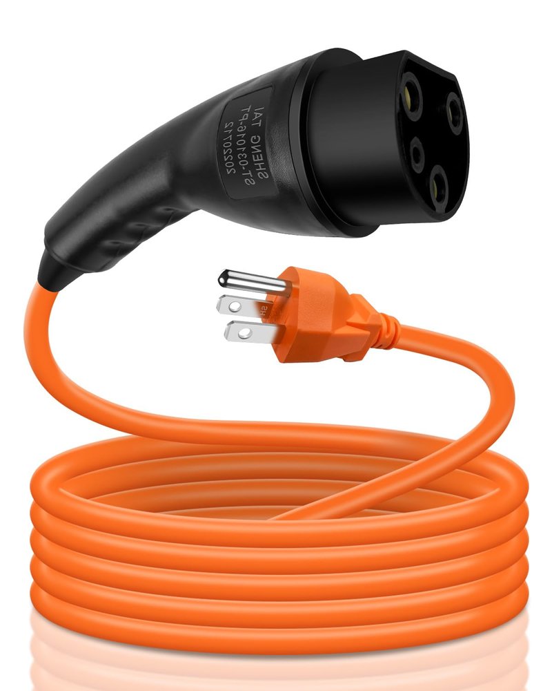 Charging Power Cord Assembly Fits for Evolution EV ICON EV Models Replaces 2.04.0620, 120V Golf Cart Charger Power Cord