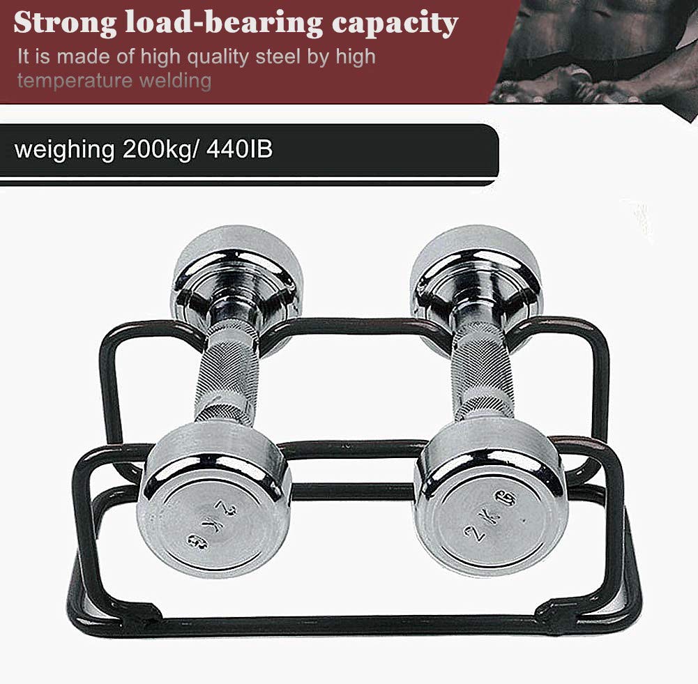 GFertre 2 IN 1 Dumbbell Rack/Barbell Rack Holder, Solid Steel Make Strength training Dumbbell Rack,660LB Capacity, Universal Dumbbell Storage Stand/Storage Racks,Stand Weight Lifting Dumbbell