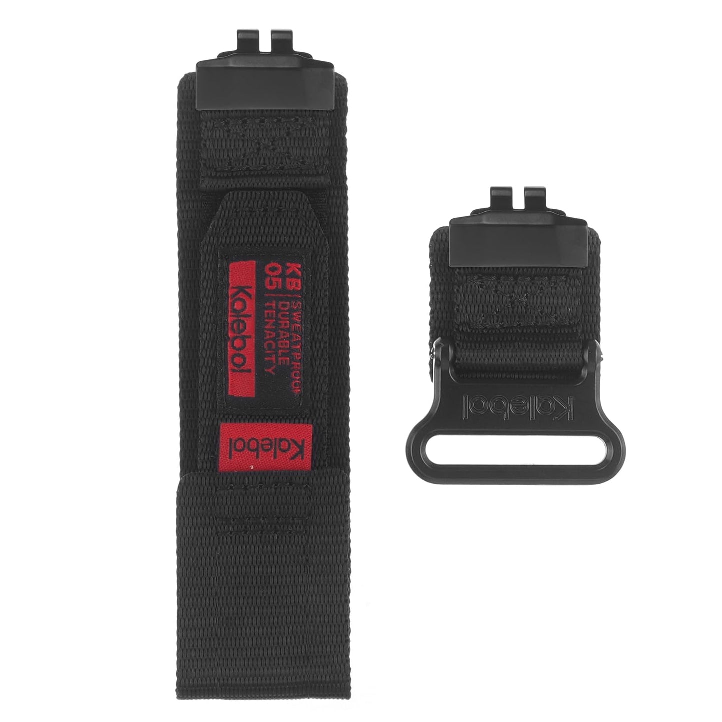 Nylon Watch Band Strap Compatible with For Casio GBD-200 GBD200 (black, Medium)