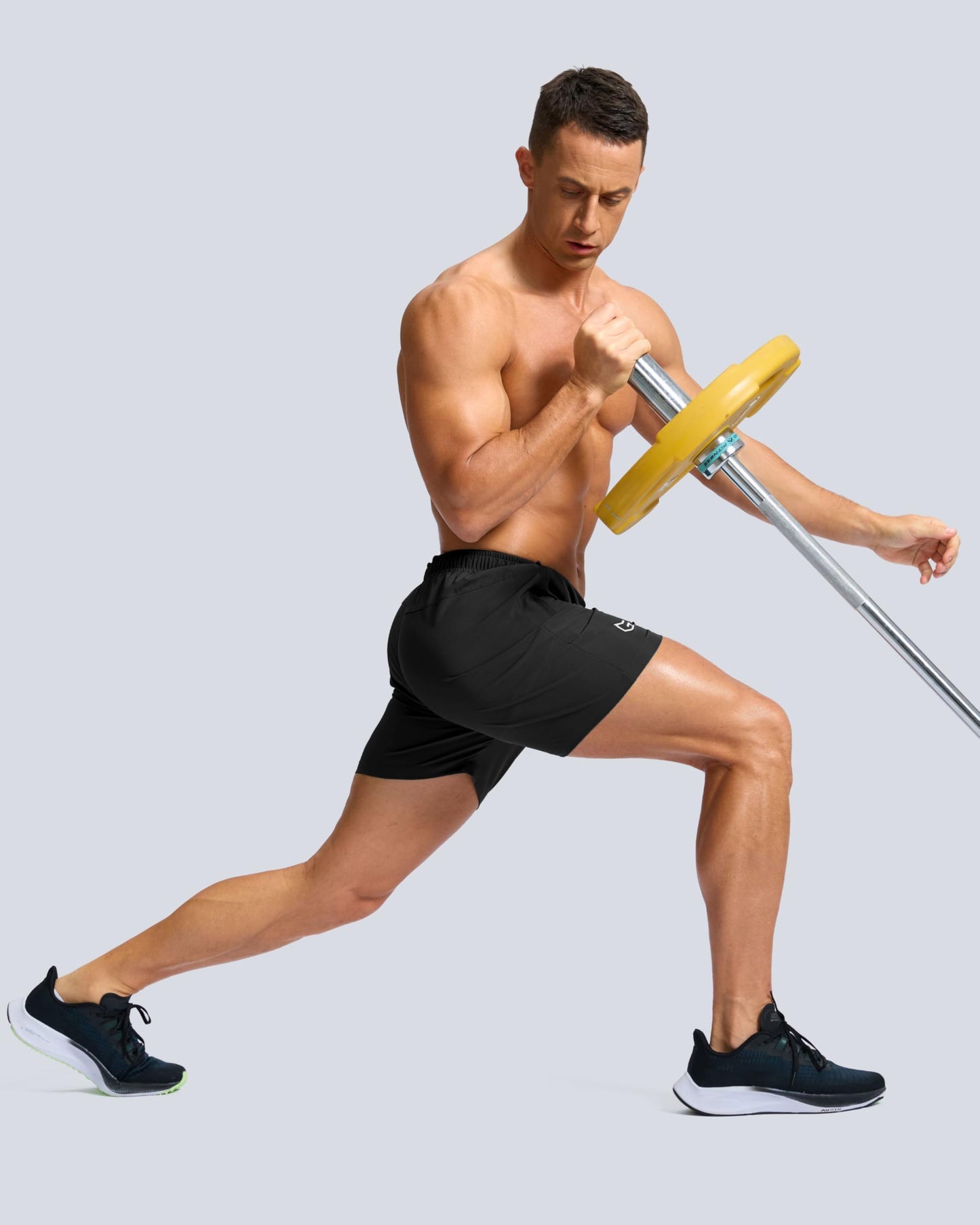G Gradual Men's Athletic Running Shorts with Zipper Pockets Quick Dry 7"/ 5"/ 9" Workout Gym Shorts for Basketball Hiking(Mint Moment,9M)