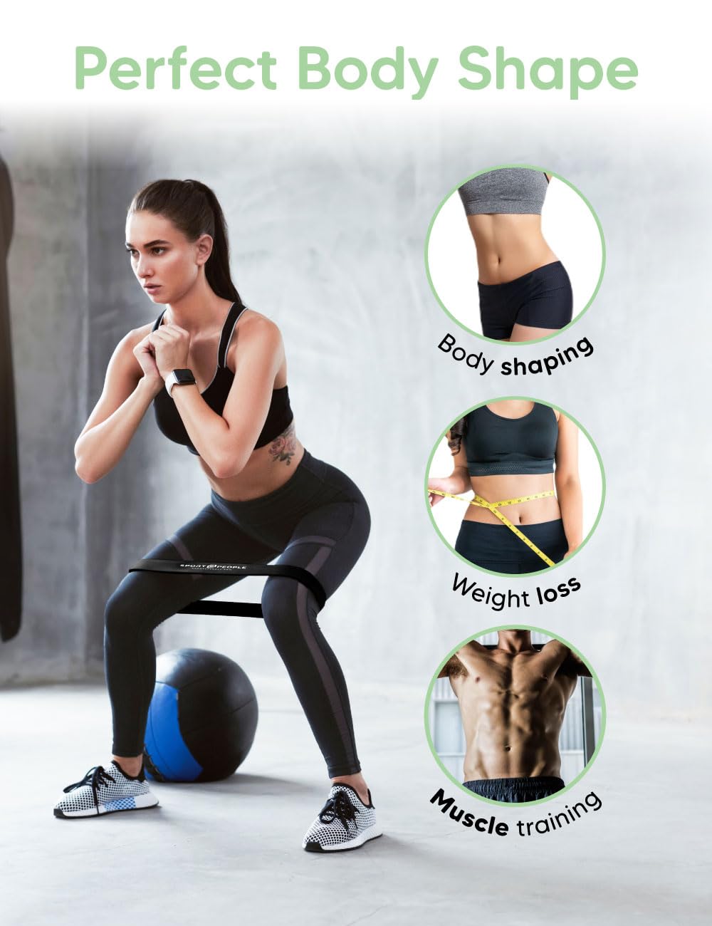Resistance Bands for Working Out, Exercise Bands, Workout Bands, Booty Bands, Fitness Bands, Excersing Bands, Resistance Bands for Legs, Resistance Band Gym, 7 Resistance Levels, E-book & Recipes Incl