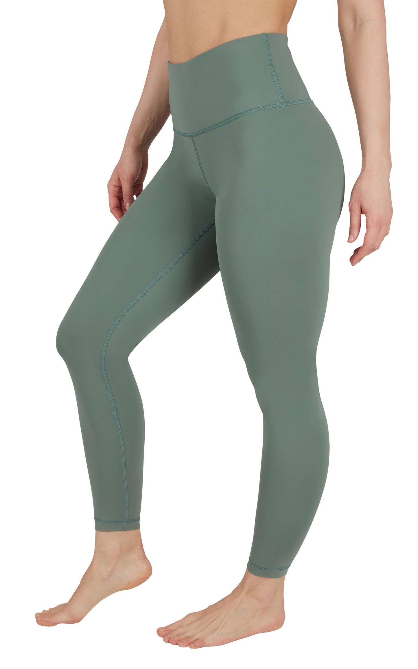 90 Degree By Reflex Womens High Waisted Leggings Buttery Soft Workout Squat Proof Gym Yoga Pants - Bay Leaf - XXL