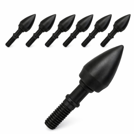 Tooth Of The Arrow 100% USA Made Archery Field Points, 125 Grain Field Points, for Recurve, Compound Bow Crossbow, Archery Target Crossbow Practice Tip - 6 Pack (Standard 8-32 Thread)