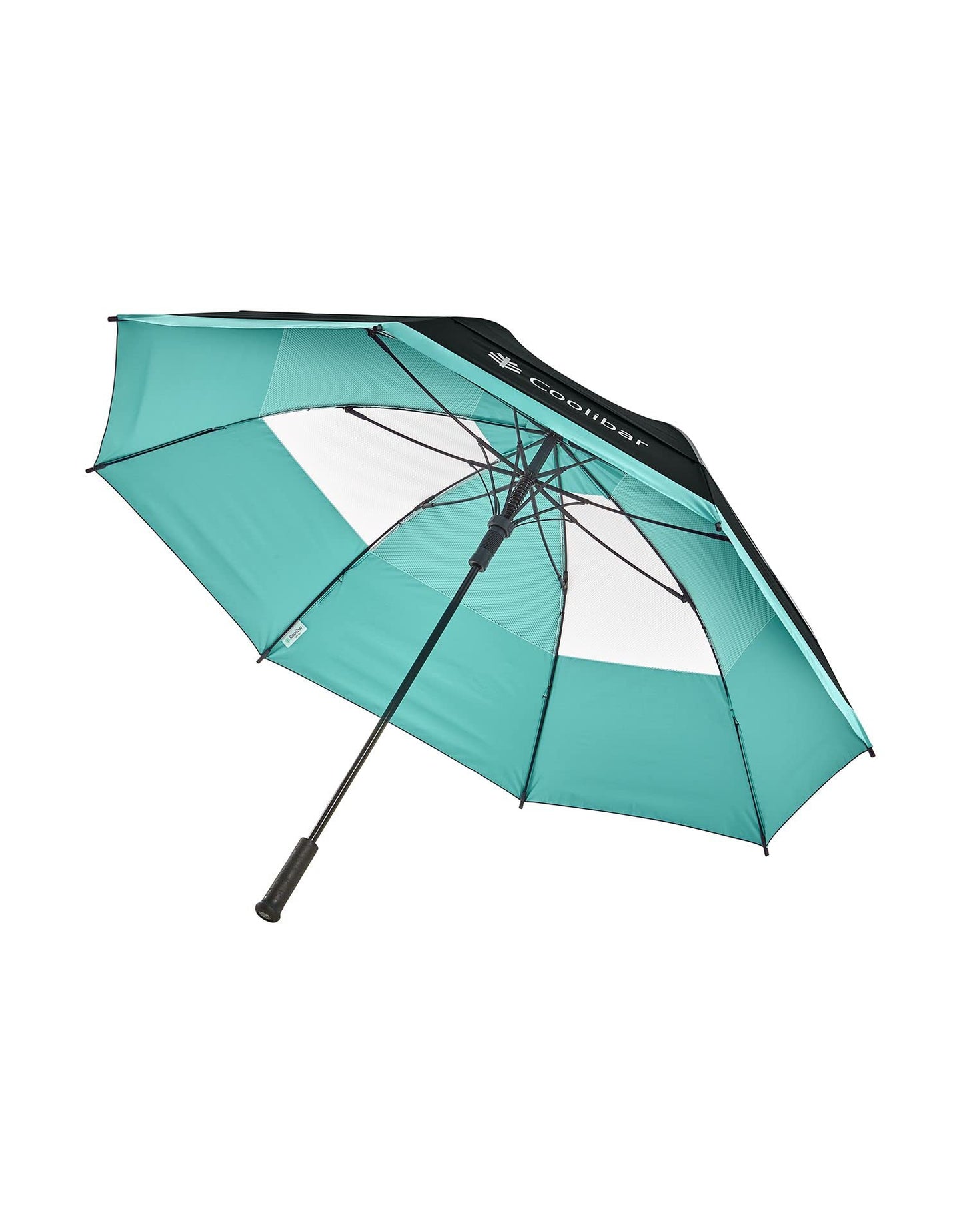 Coolibar Golf Umbrella - UPF 50+ Sun Protection - Tournament in Black/White Colorblock