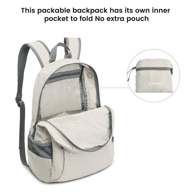 G4Free 20L Lightweight Packable Backpack Travel Hiking Daypack Foldable Backpack for Men Women