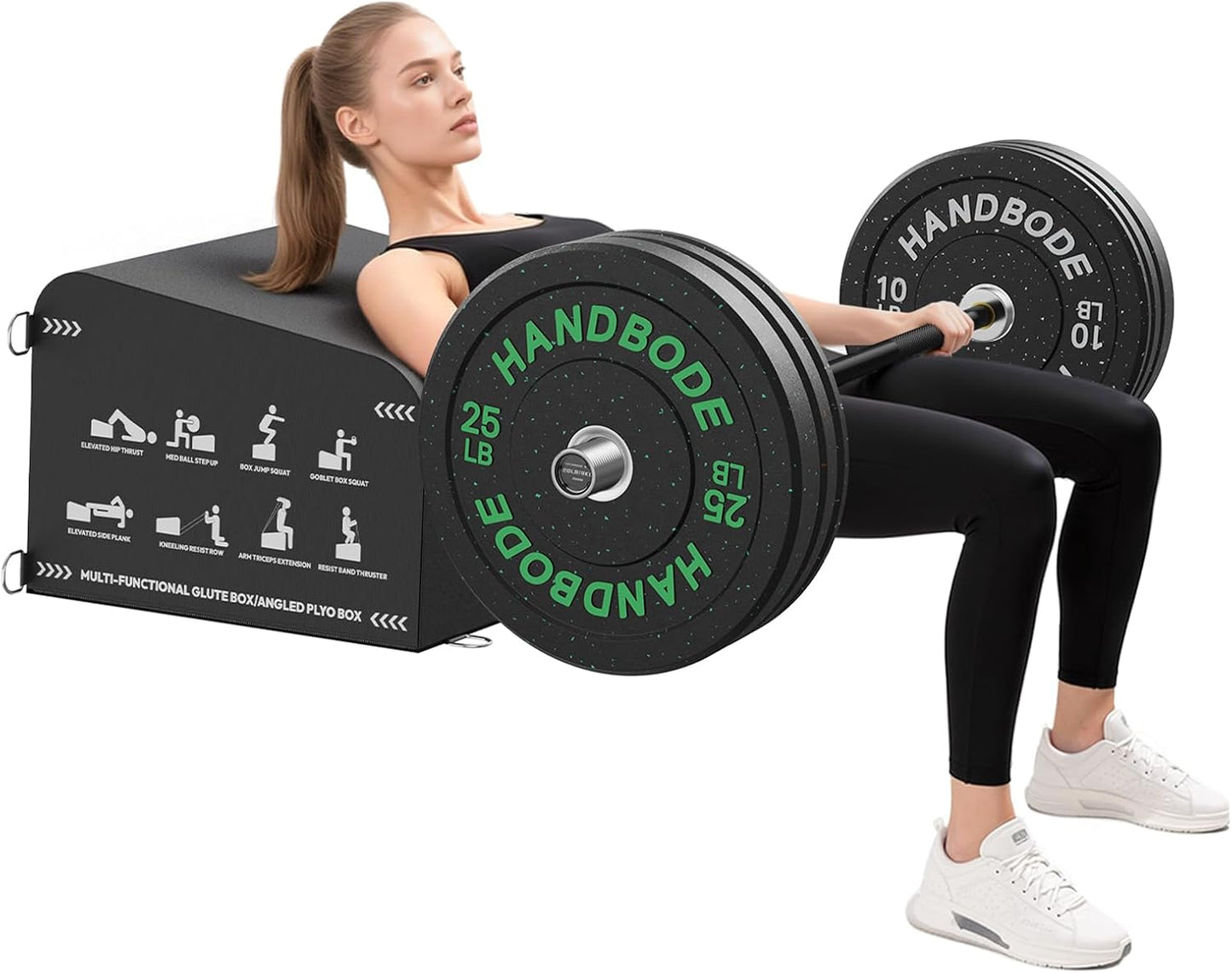 Hip Thrust Bench - Multi-Functional Slip-Free Glute Machine for Home & Gym | Ideal for Squats, Push-Ups, Box Jumps