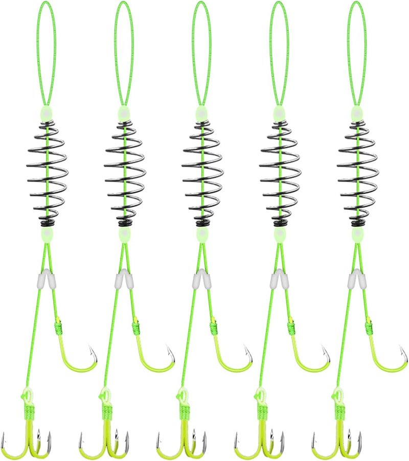 Drum Spring Feeder Fishing Hooks - Durable Carp Bait Traps for Effective Fishing