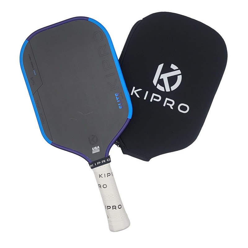 Elite MAX S4 Pickleball Paddle-16MM Carbon Fiber Pickleball Paddle Carbon Fiber Surface Hybrid Paddle Increased Power It Adopts The Fourth-Generation Core Technology of Hot-Pressing Molding Blue