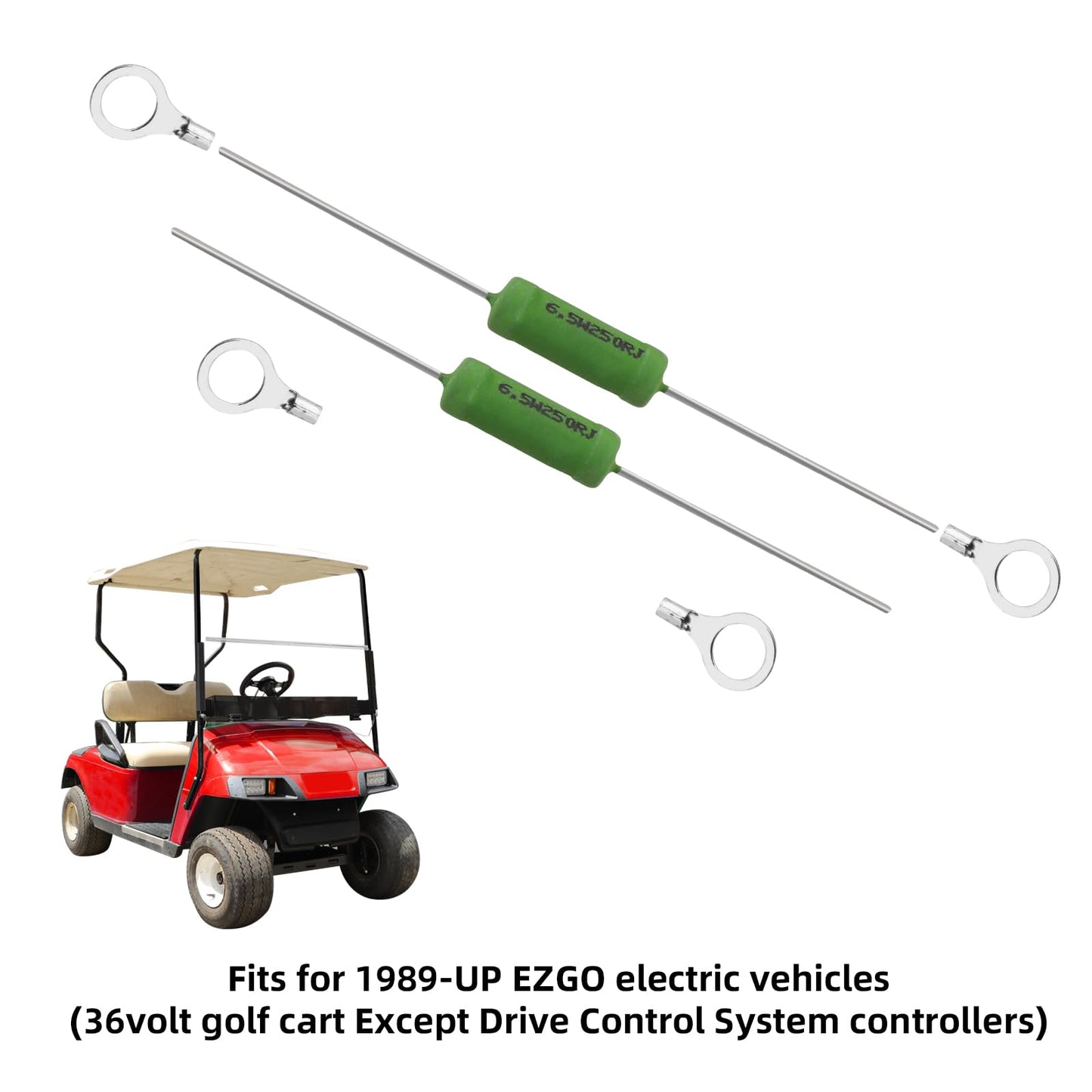 Roykaw 36V Golf Cart Solenoid Resistor Assembly for EZGO RXV/TXT/Medalist 1989-up Electric Golf Cart (Except DCS), OEM# 21764-G1
