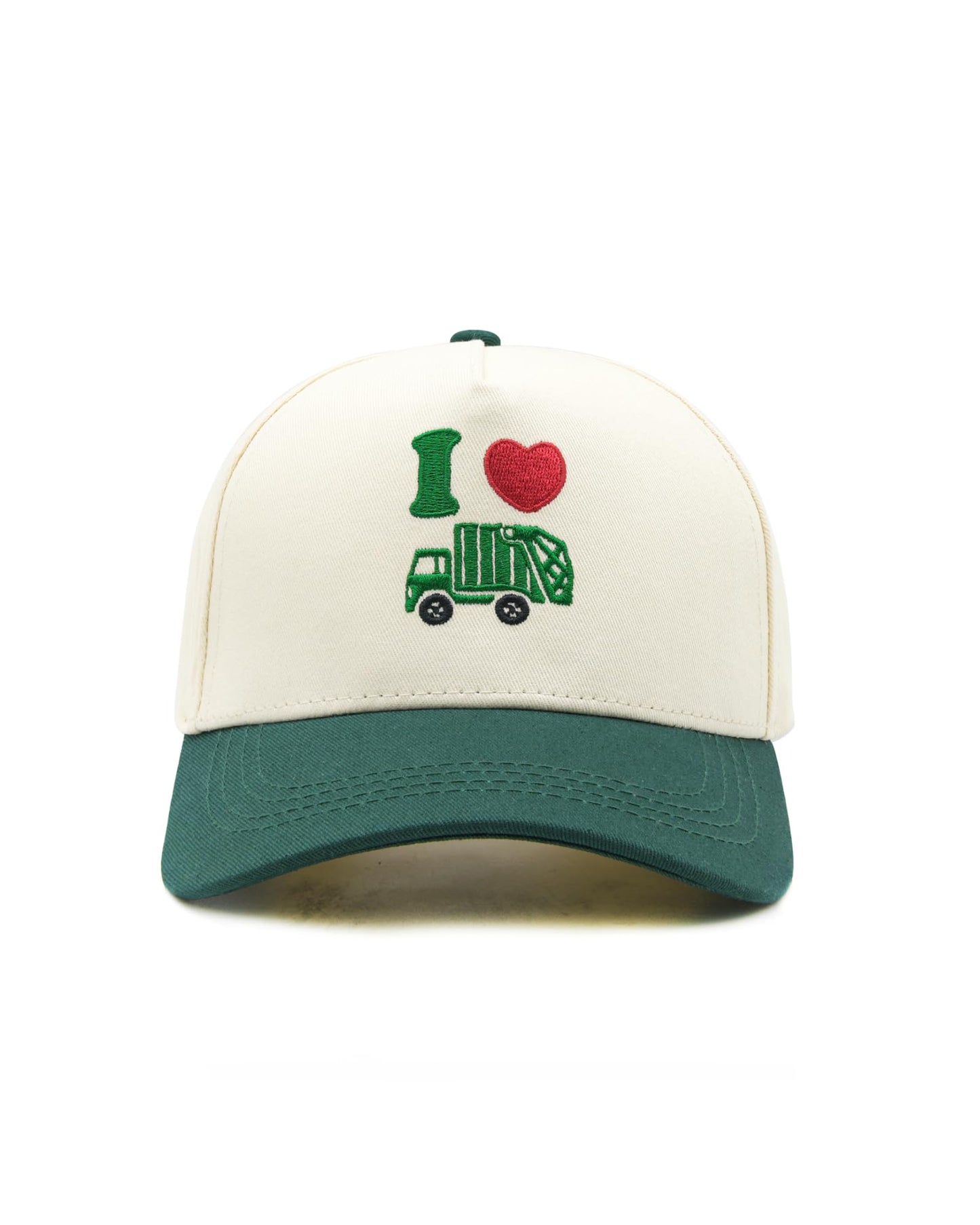 Waldeal Toddler Trucker Hats for Boys and Girls, Halloween Garbage Truck Mesh Snapback Baseball Cap for Kids Ages 2-6 Green