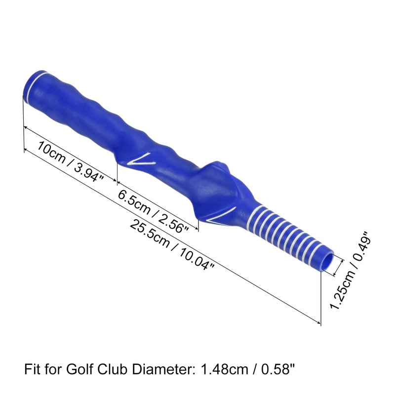 PATIKIL Golf Club Training Grip, 1 Pack Right Handed Teaching Practice Swing Non-Slip Auxiliary Aid Correction for Golf Trainer Beginner, Blue