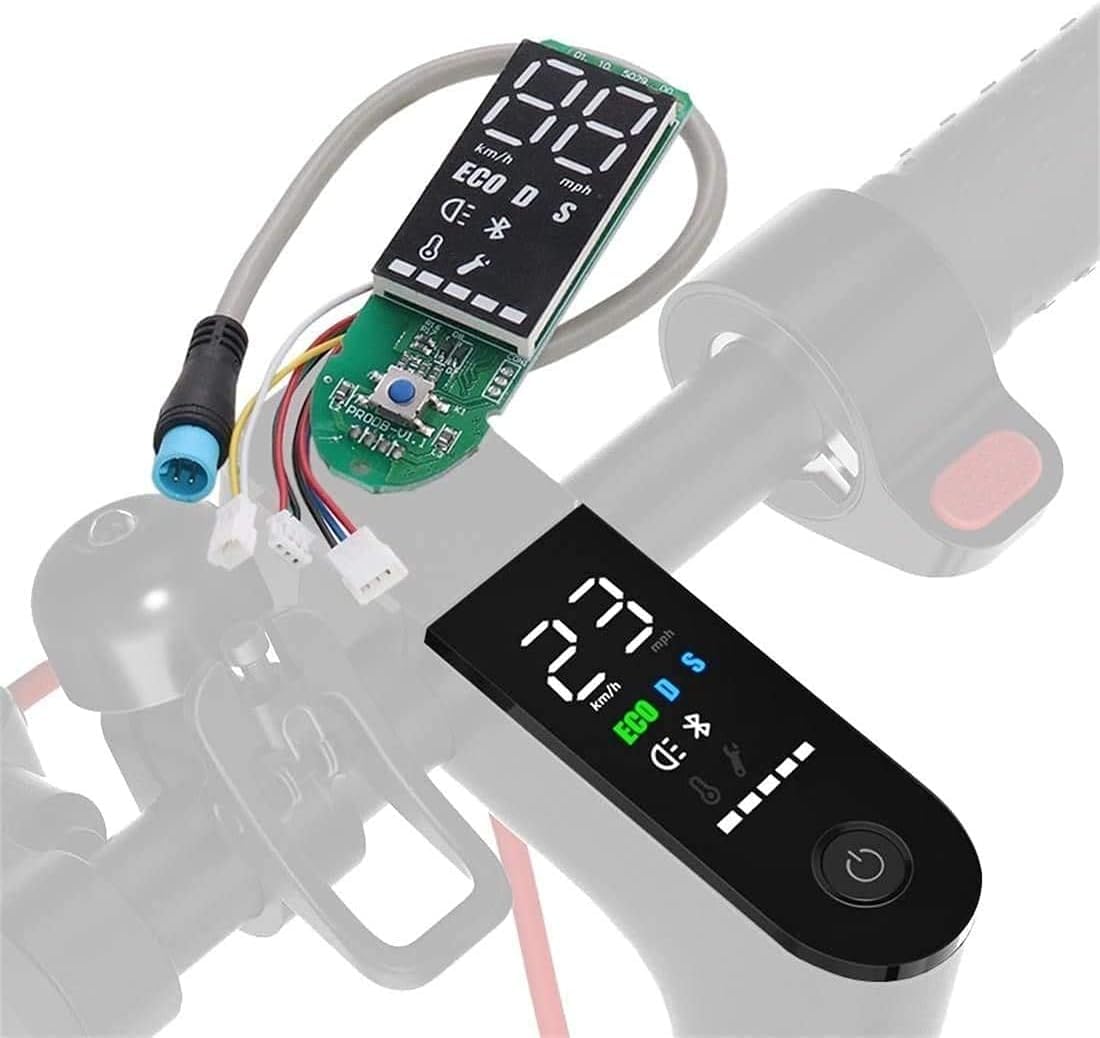 GYL Dashboard for xiaomi m365 pro, Original Dashboard Circuit Board Replacement for Xiaomi mijia M365 Pro Electric Scooter, Upgraded Version Circuit Board and Clear Screen Cover