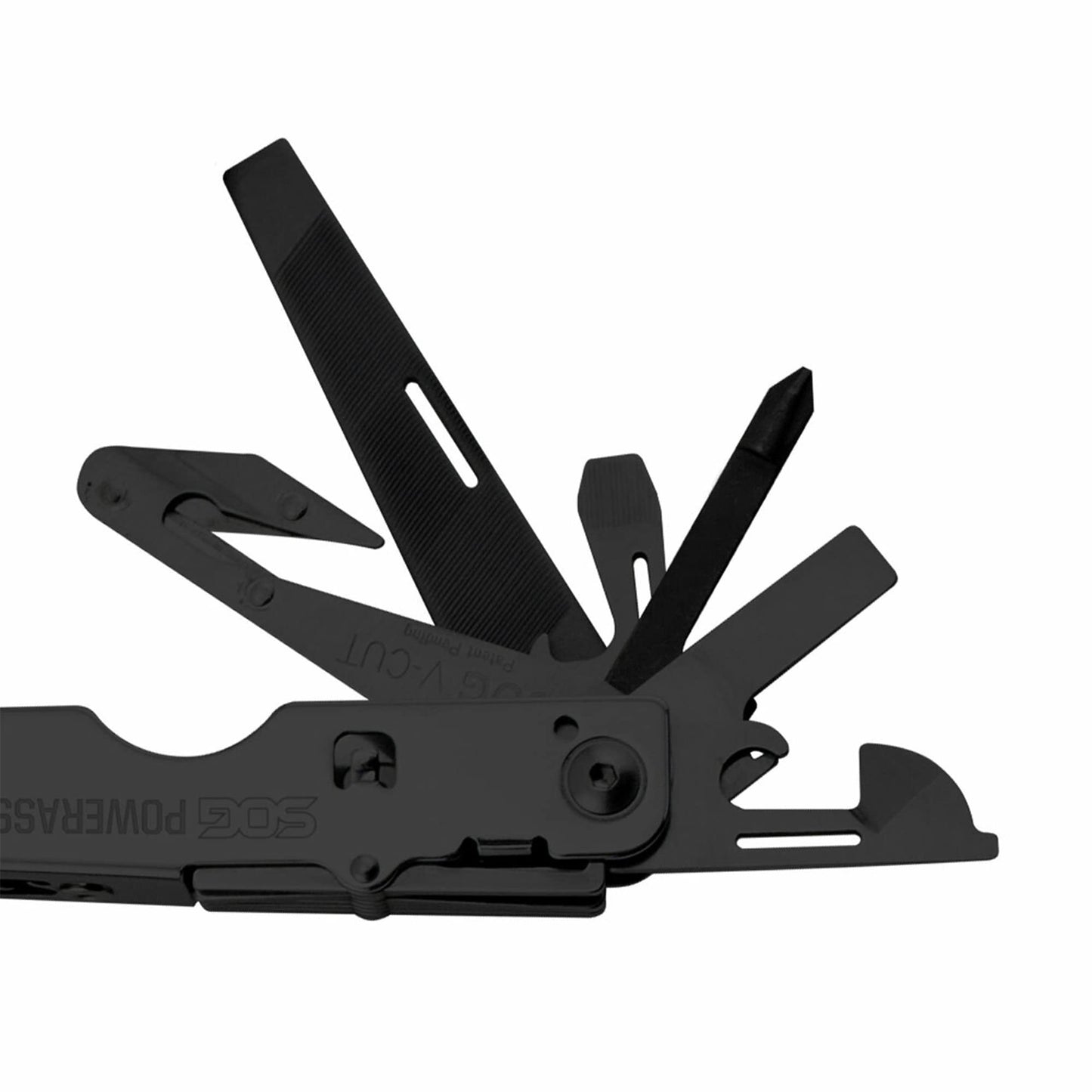 SOG Multi-Tool Pliers- PowerAssist Multi-Tool Pocket Knife and Utility Tool Set with 16 Lightweight Specialty Tools and EDC Sheath (B66N-CP) , Black