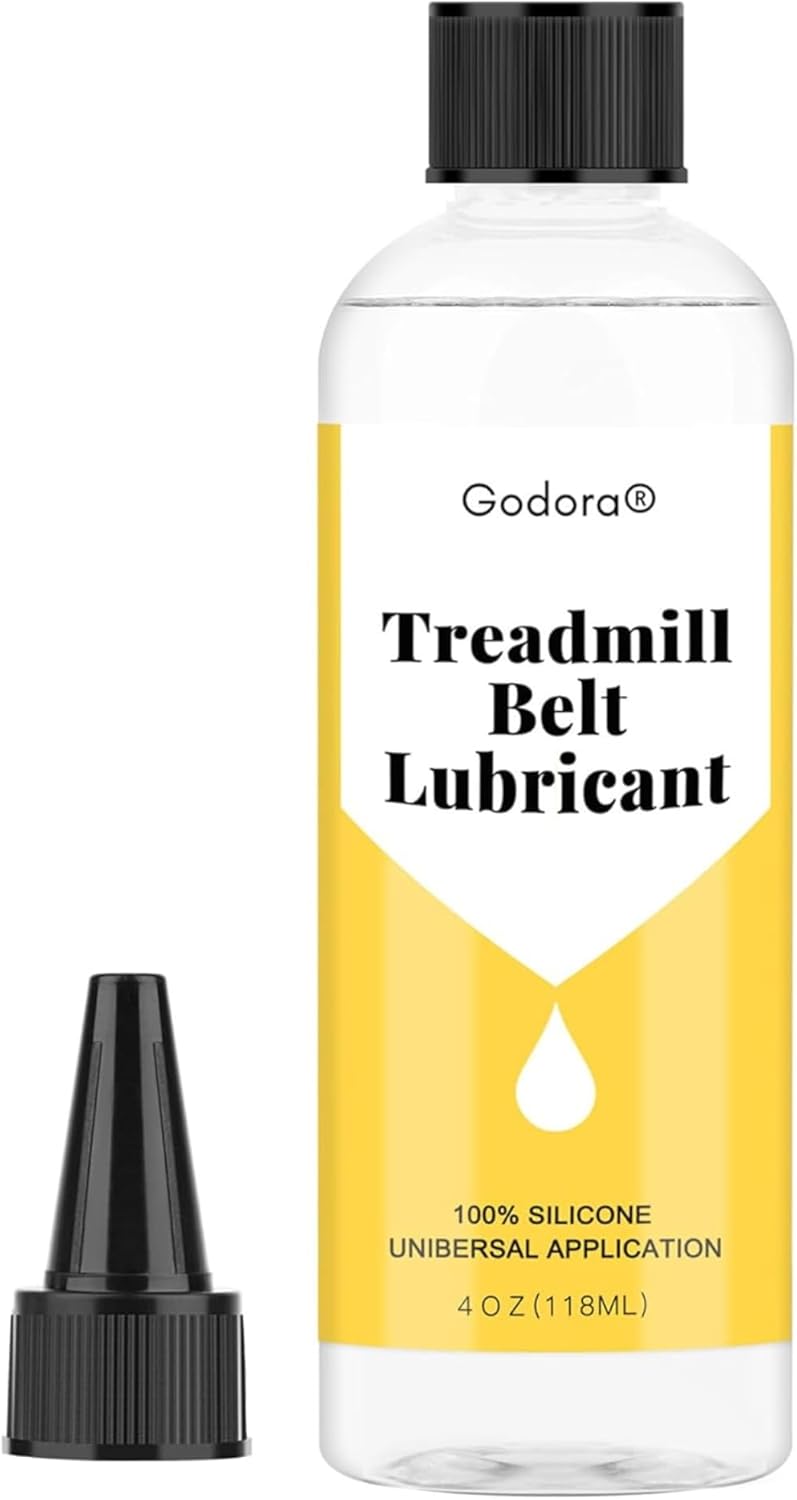 Silicone Treadmill Lubricant - 100% Premium 4 Ounce Oil for Easy Application | Compatible with All Treadmill Types